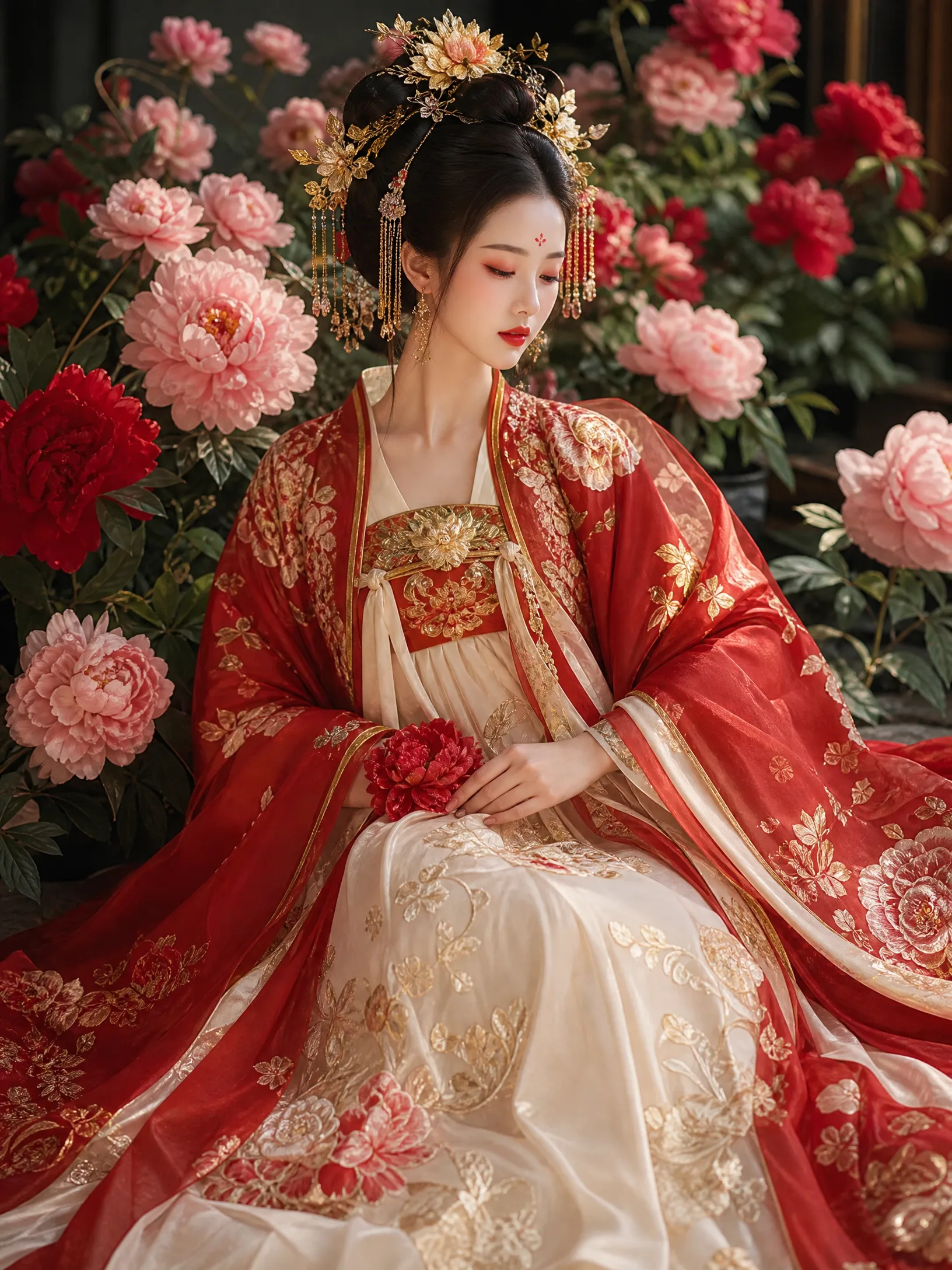 唐制花间汉服‌
